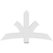 Ekena Millwork Davenport Architectural Grade PVC Gable Bracket, 60"W x 35"H x 6"D x 6"F, 14/12 Pitch GBP060X35X0606DAV00 - alternate 2
